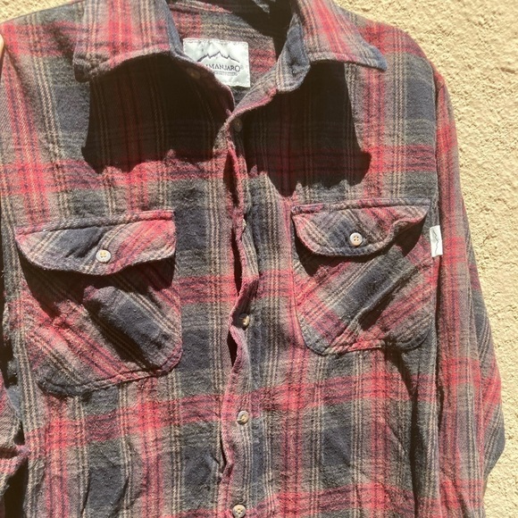 Men's Kilimanjaro Flannel Multicolor Plaid Heavyweight M Grunge Outdoor Camping - Picture 10 of 12